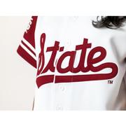 Mississippi State Established & Co. Women's The Cropped Baseball Jersey